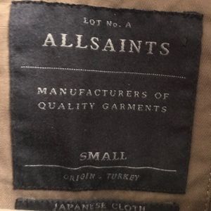 All Saints Khaki Urban Jacket